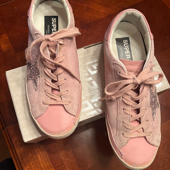 Golden Goose Super Star Classic Pink Suede Sz 40 - Picture 4 of 6